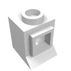 Window 1 x 1 x 1 Classic with Long Sill [Complete] (3087bc01)