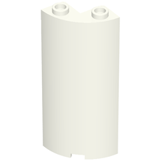 Cylinder Quarter 2 x 2 x 5 (Wall) (30987)