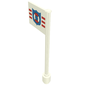 Flag on Flagpole, Straight with Coast Guard Print