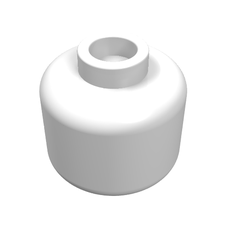 Minifig Head [Plain] [Hollow Stud] (3626c)