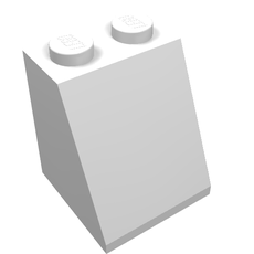Brick Sloped 65° 2 x 2 x 2 Smooth without Bottom Tube (3678a)