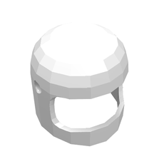 Helmet Classic with Thin Chin Guard and Visor Dimples (3842a)