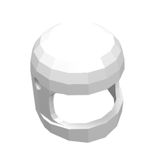 Helmet Classic with Thick Chin Guard and Visor Dimples (3842b)