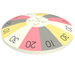 Dish 8 x 8 Inverted [Radar] with Wheel of Fortune Print