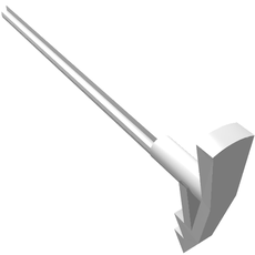 Large Figure Weapon, Long Axle Ice Pick (40582)