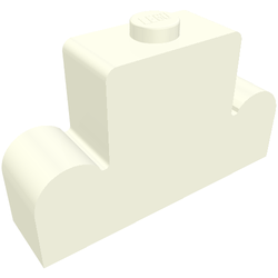LEGO PART 4088 Brick Curved 1 x 4 x 2 Centre Stud Top [aka 