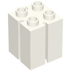 Duplo Brick 2 x 2 x 2 with Vertical Grooves (41978)