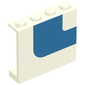 Panel 1 x 4 x 3 - Solid Studs with Blue Stripe Print Right [5580]