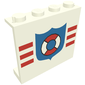 Panel 1 x 4 x 3 - Solid Studs with Coast Guard Print [6387]