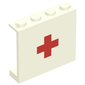 Panel 1 x 4 x 3 - Solid Studs with Red Cross Print [1067 / 6688]