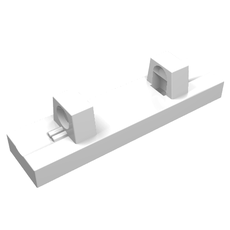 Hinge Tile 1 x 4 Locking Dual 1 Fingers on Top [4 Locking Ridges] (44822)