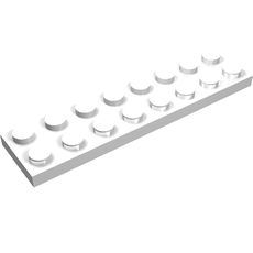 Plate 2 x 8 with Electric Contacts (4758)