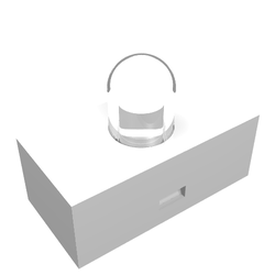 Light Brick 1 x 2 [Single Bulb]