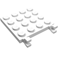 Plate Special 4 x 4 with Clips Horizontal (47998)