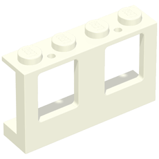 Window 1 x 4 x 2 Plane, Solid Studs (4863)