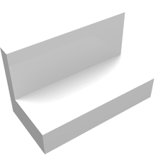 Panel 1 x 2 x 1 [Square Corners] (4865a)