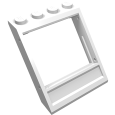 Window 4 x 4 x 3 Roof with Bottom Panel (60806)