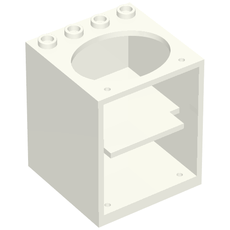 Belville, Cupboard 4 x 4 x 4 with Elliptical Hole for Sink (6197)