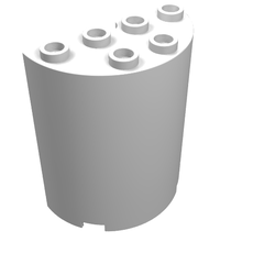 Cylinder Half 2 x 4 x 4 (6259)