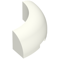 Brick Round Corner 3 x 3 x 1 No Studs (65617)
