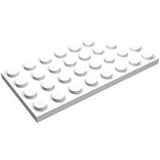 Plate Round Corner Right 4 x 8 with Waffle Bottom (713a)