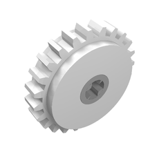 Technic Gear 24 Tooth Clutch with Dark Bluish Gray Center (76244)