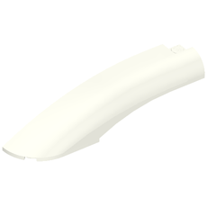 Brick Round, Curved 10 x 2 x 2 with Rounded End Left (77180)
