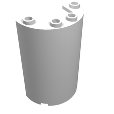 Cylinder Half 2 x 4 x 5 with 1 x 2 cutout (85941)