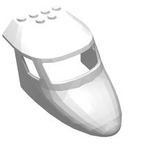 Aircraft Fuselage Curved Forward 6 x 10 Top (87613)