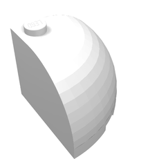 Brick Round Corner 3 x 3 x 2 Dome Top (88293)