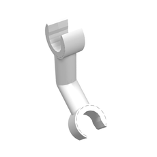 Arm Skeleton Bent with Clips at 90° [Vertical Grip] (93061)