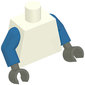 Torso, Blue Arms, Dark Gray Hands [Plain]