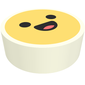 Tile Round 1 x 1 with Smiley, Happy Face print