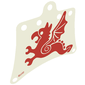 Sail, 12 x 10 with 7 Holes, Red Flying Dragon Print