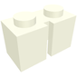 Brick 1 x 2 without Bottom Tube, Slotted (with 1 slot)