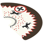 Tent, Tepee Cover with Black Edge and Horses Print