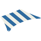 Sail, Top, 27 x 17 with Blue Thick Stripes Print