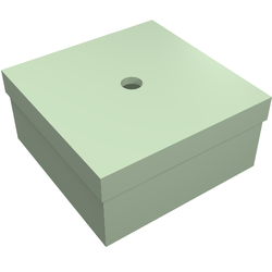 Box 3.5 x 3.5 x 1.3 with Hinged Lid