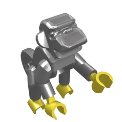 LEGO PART 2550c02 Animal, Monkey, Style 2 [Complete Assembly
