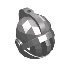 Helmet with Fixed Grill and Plume Hole (Castle) (4503)