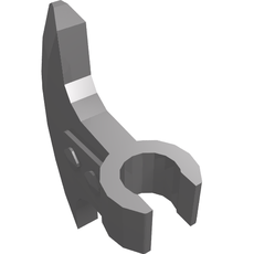 Weapon Axe Head, Clip-on (Viking) [Thick Clip] (53454)