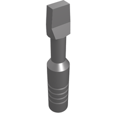 Tool Screwdriver with Wide Head [3-Rib Handle] (604550)