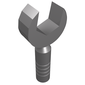 Tool Wrench / Spanner Open End [3-Rib Handle]