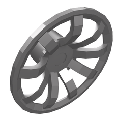 Wheel Cover 9 Spoke - 24mm D. (62701)