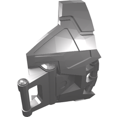 Large Figure Chest Cover, Armour with Angled Bar on Top and Straight Bar on Bottom (92223)