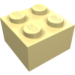 LEGO part LDraw render in color 18 - Light Yellow LEGO part LDraw render in color 18 - Light Yellow