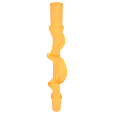 Wave / Power Burst / Flame, Bolt Spiral with Bar Ends (35032d)