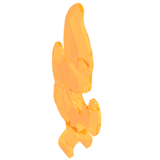 Wave / Flame with Clip (80519)
