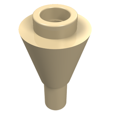 Cone 1 x 1 Inverted with Bar at Bottom (Ice Cream Cone) (11610)