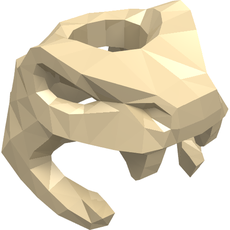 Headdress Snake Skull (18962)